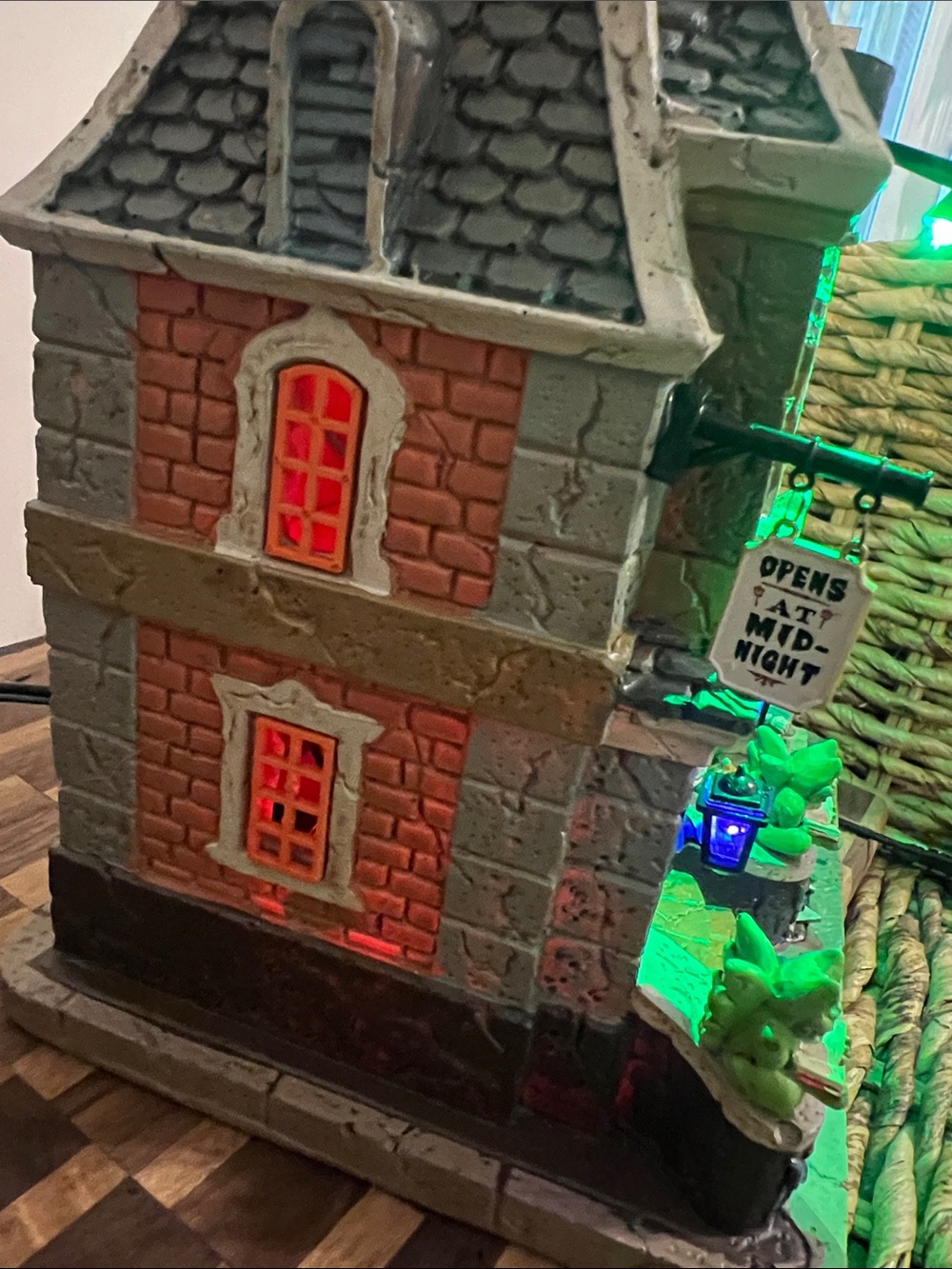 Lemax spooky town Halloween haunted library books bookish house display - Picture 8 of 11